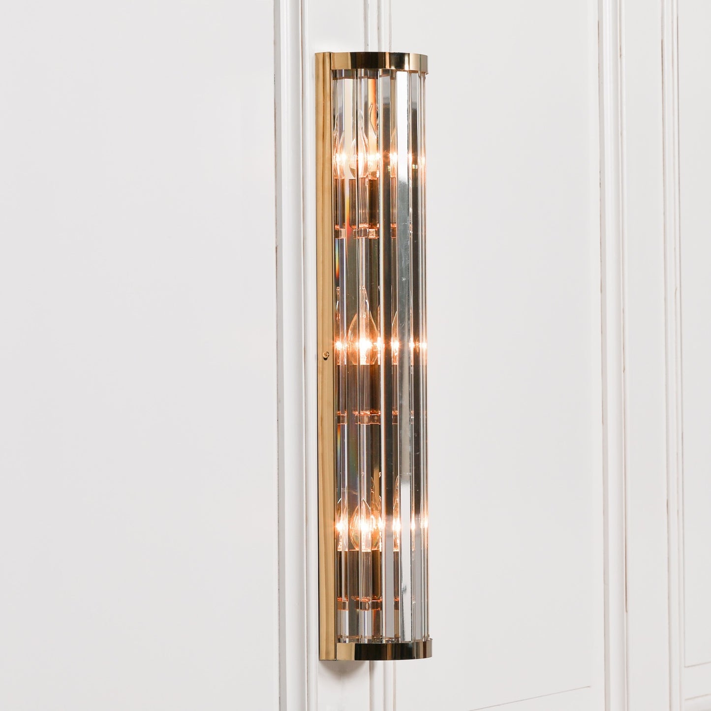 Gold Deco Wall Light - 71cm