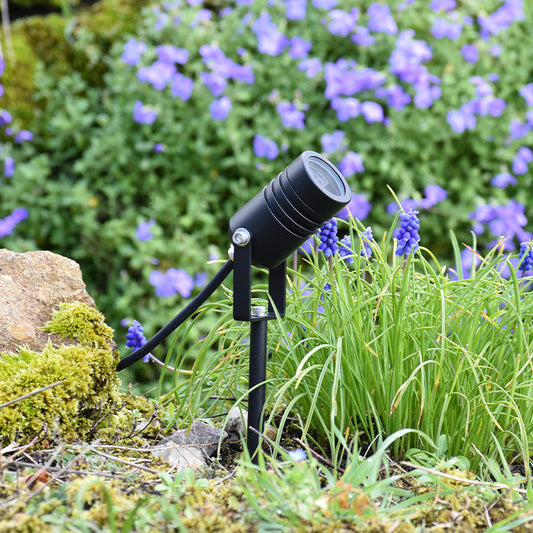 AlvaLED Mini - Adjustable 12V Mini Spike Light MR11 - Black