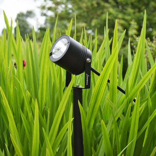 AlvaLED - 10W Black LED Spike Light (240V) 3000K - 10° / 38° Beam Angles