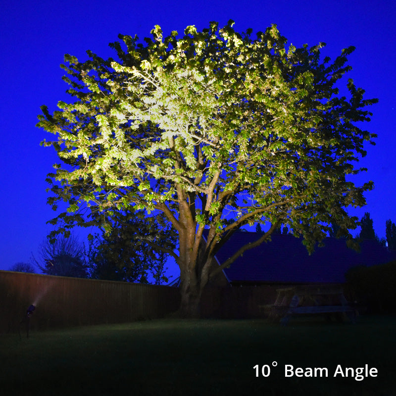 AlvaLED - 10W Black LED Spike Light (240V) 3000K - 10° / 38° Beam Angles