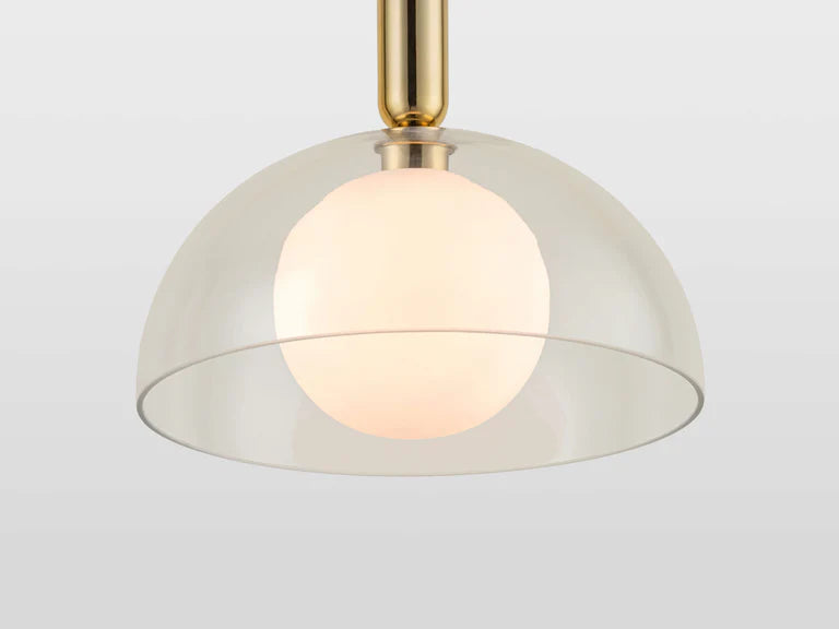 Clear Glass Dome Ceiling Light
