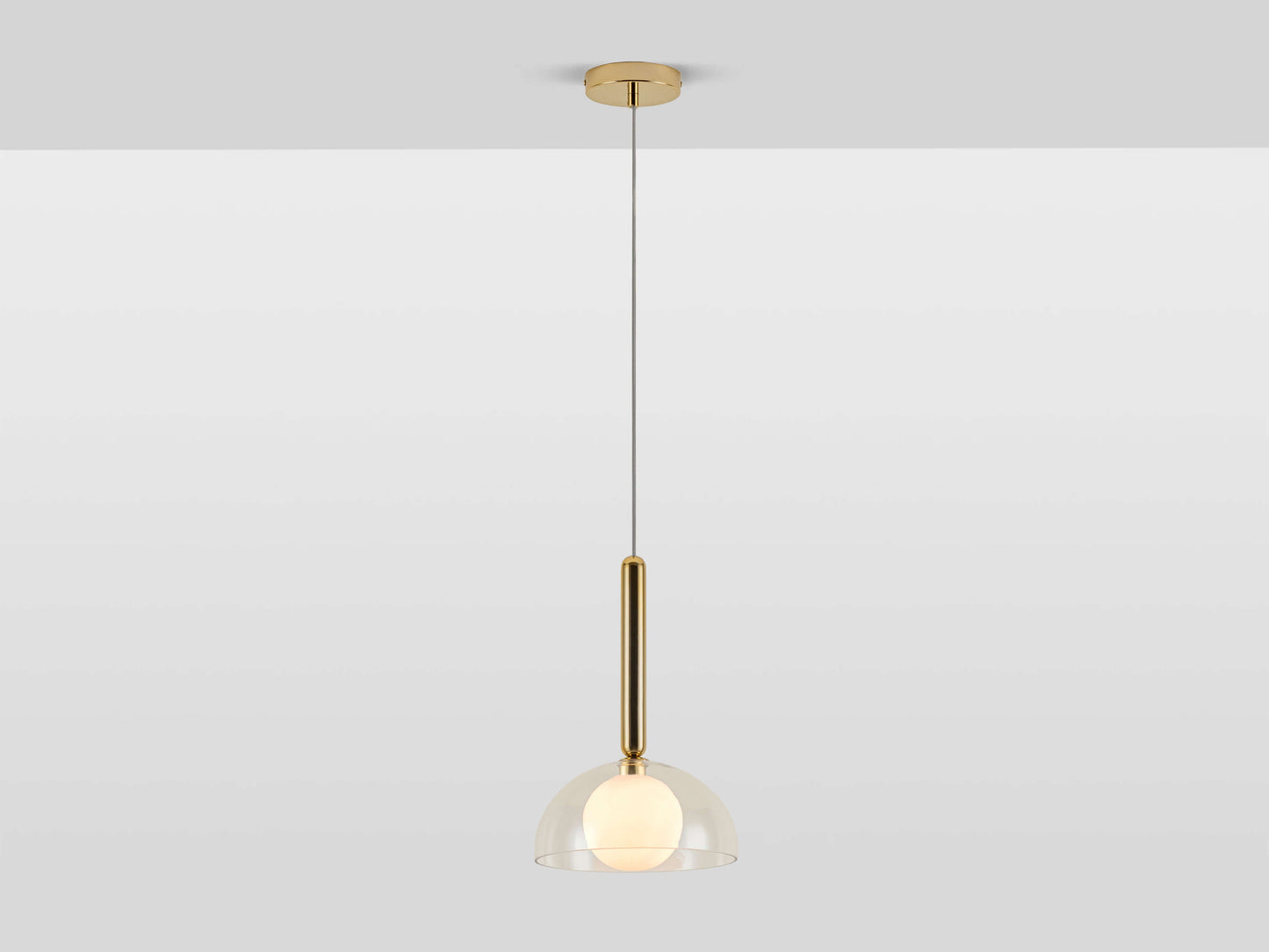 Clear Glass Dome Ceiling Light