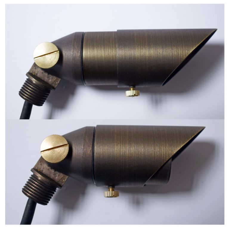 Charleston Minilite - Mini Spotlight - Solid Brass - Rustic Bronze Finish (12v Plug and Play)