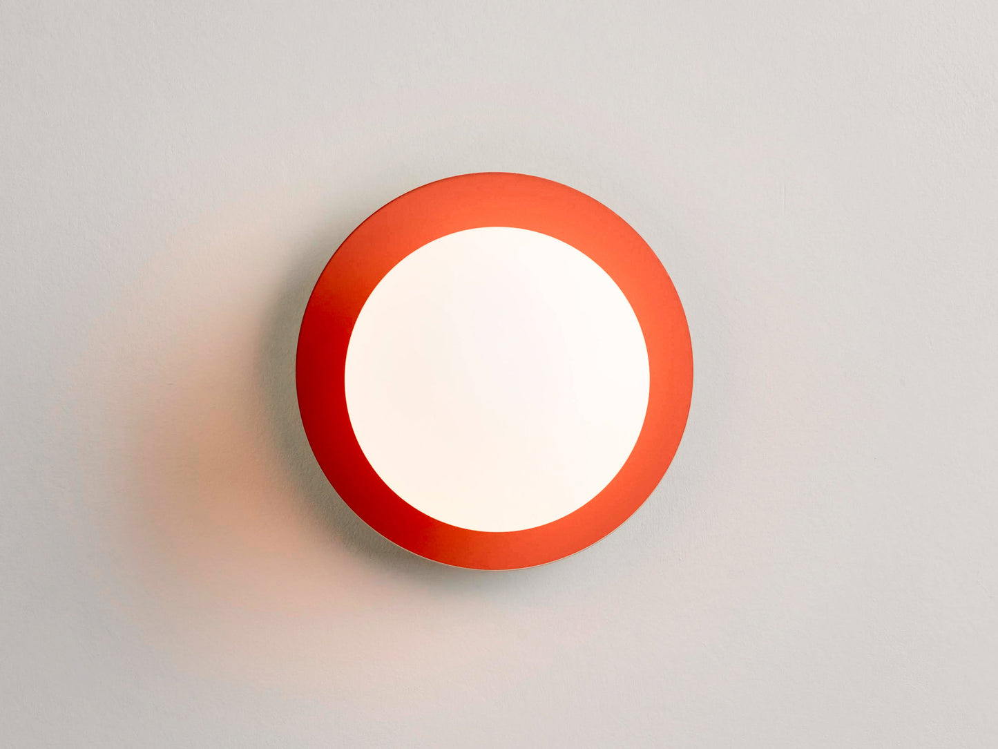 Peel Orange Opal Disk Wall Light