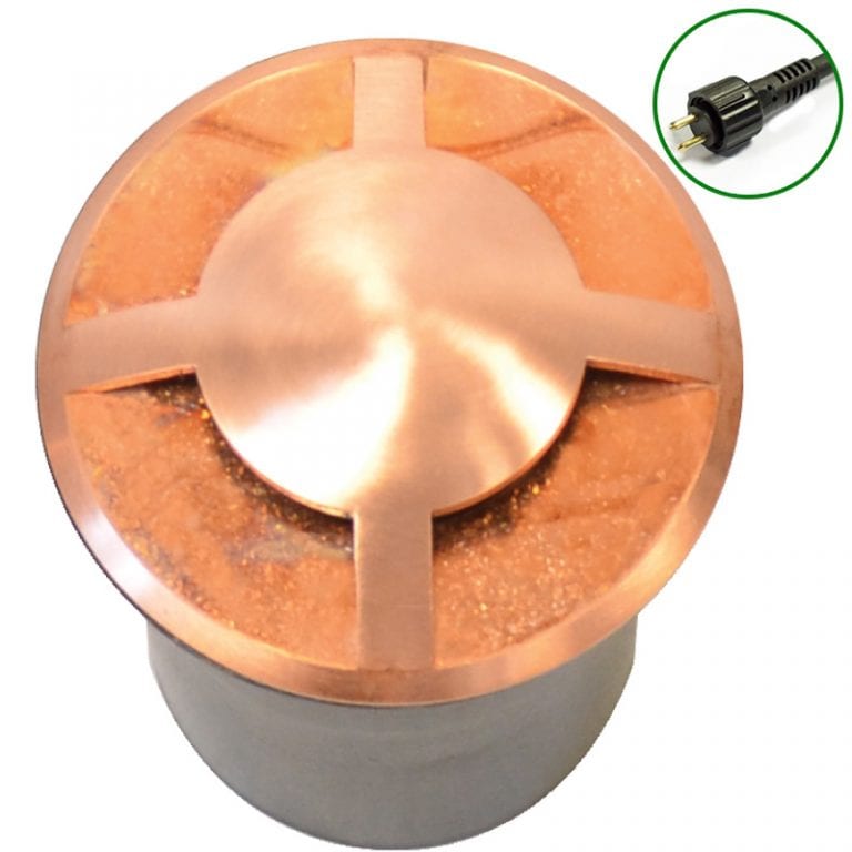 QuadMarka - 12v 4 Way Natural Copper Recessed Light