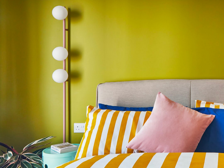 Pink Bar Opal Ball Wall Light