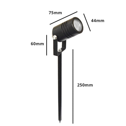 AlvaLED Mini - Adjustable 12V Mini Spike Light MR11 - Black