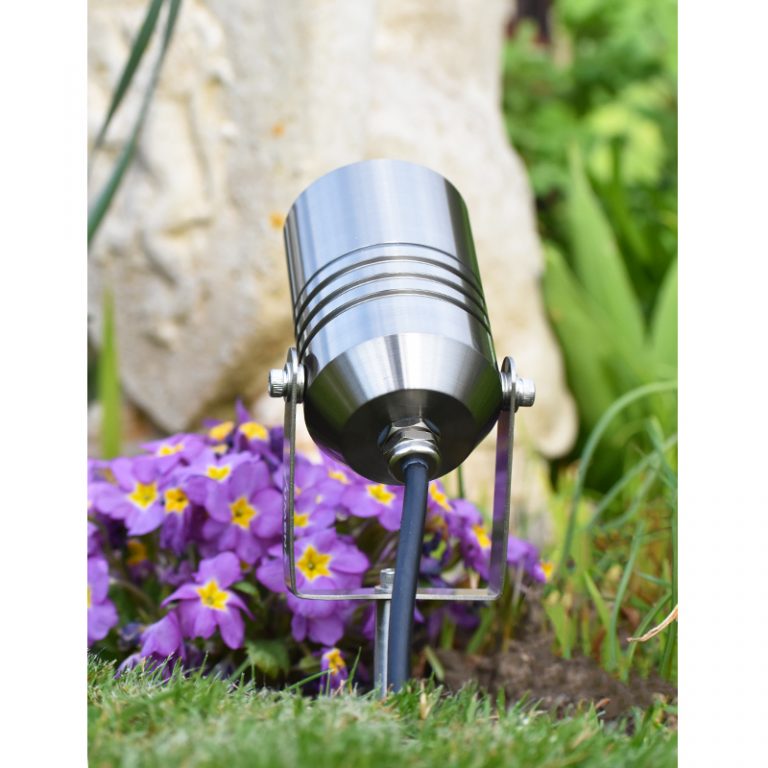 AlvaLED - MR16 316 Stainless Steel Spike Light - 12v Versa Plug & Play