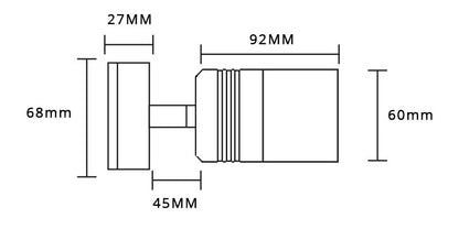 Alvaspot - Single Titanium Outdoor Spotlight 12v - MR16