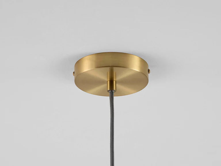 Clear Ribbed Glass Shade Ceiling Light