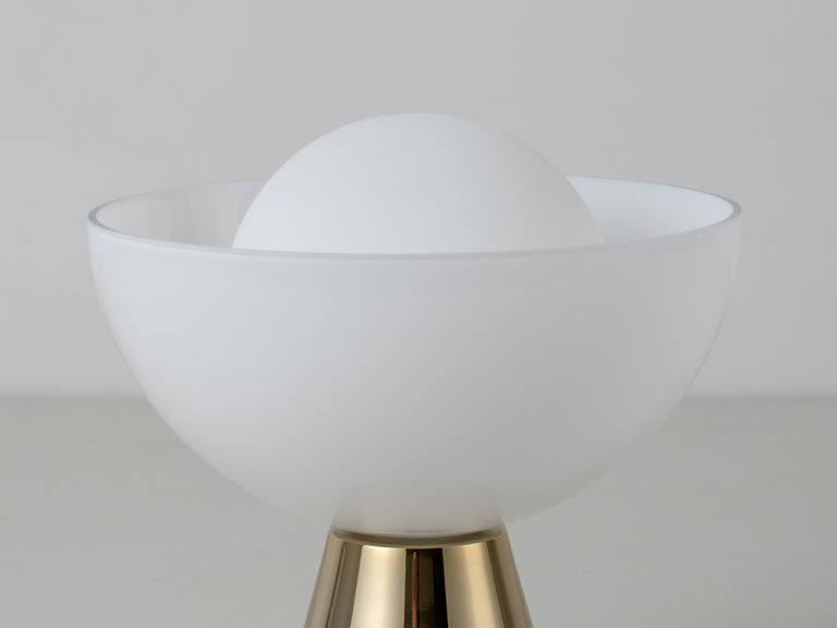 Brass Dome Cordless Table Lamp