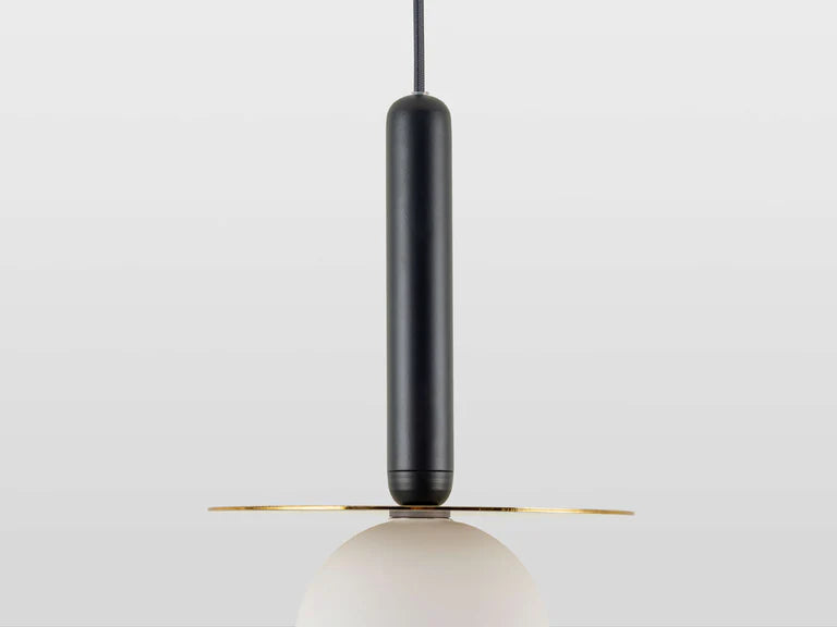 Charcoal Grey Plate Pendant Light