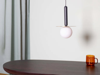 Charcoal Grey Plate Pendant Light