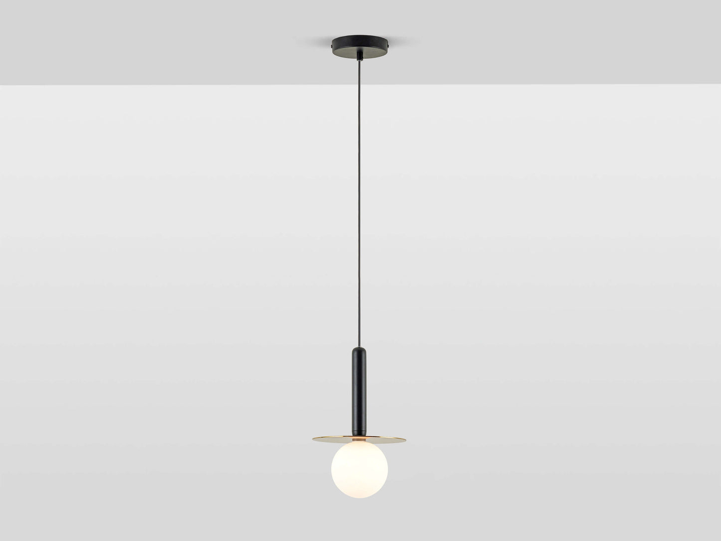 Charcoal Grey Plate Pendant Light