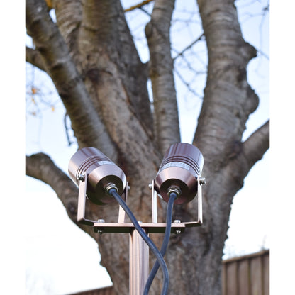 AlvaLED - Adjustable 12v Twin Spike Light (MR16 / 12V) - Black / Green / Titanium Silver / Cocoa Copper