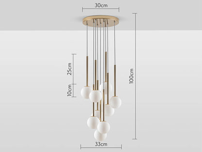 Brass Cluster Ceiling Light