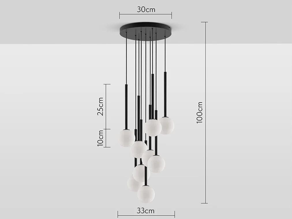 Charcoal Grey Cluster Ceiling Light