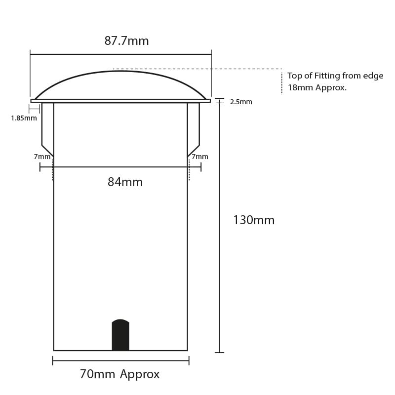 DuoMarka - 2 Way Natural Copper Step Light / Recessed Light - 12v