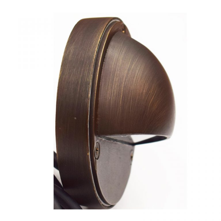 Eyelite 12V Step Light - Brass (Rustic Bronze Finish) - VERSA Plug & Play