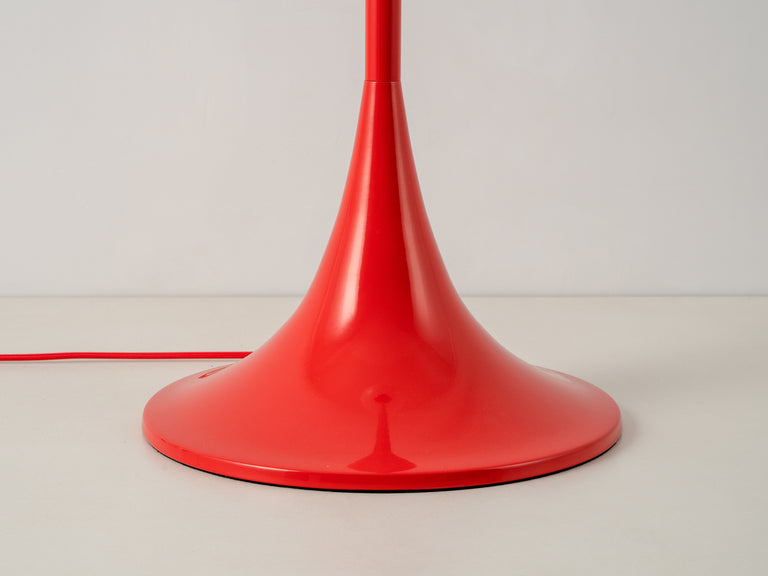 Jam Red Glass Bowl Floor Lamp