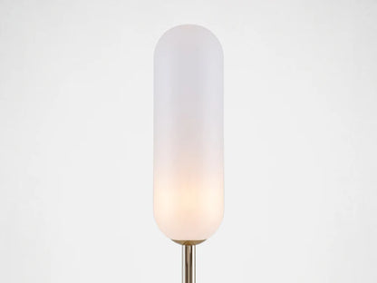 Olive Green Marble Curve Floor Lamp
