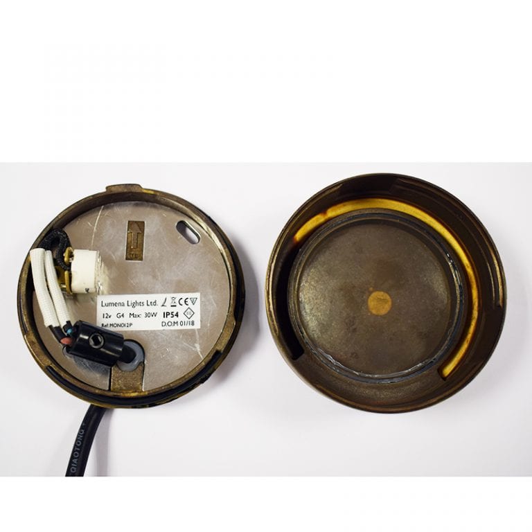 Monolite Step Lights - Brass (Rustic Bronze) - VERSA 12v Plug & Play