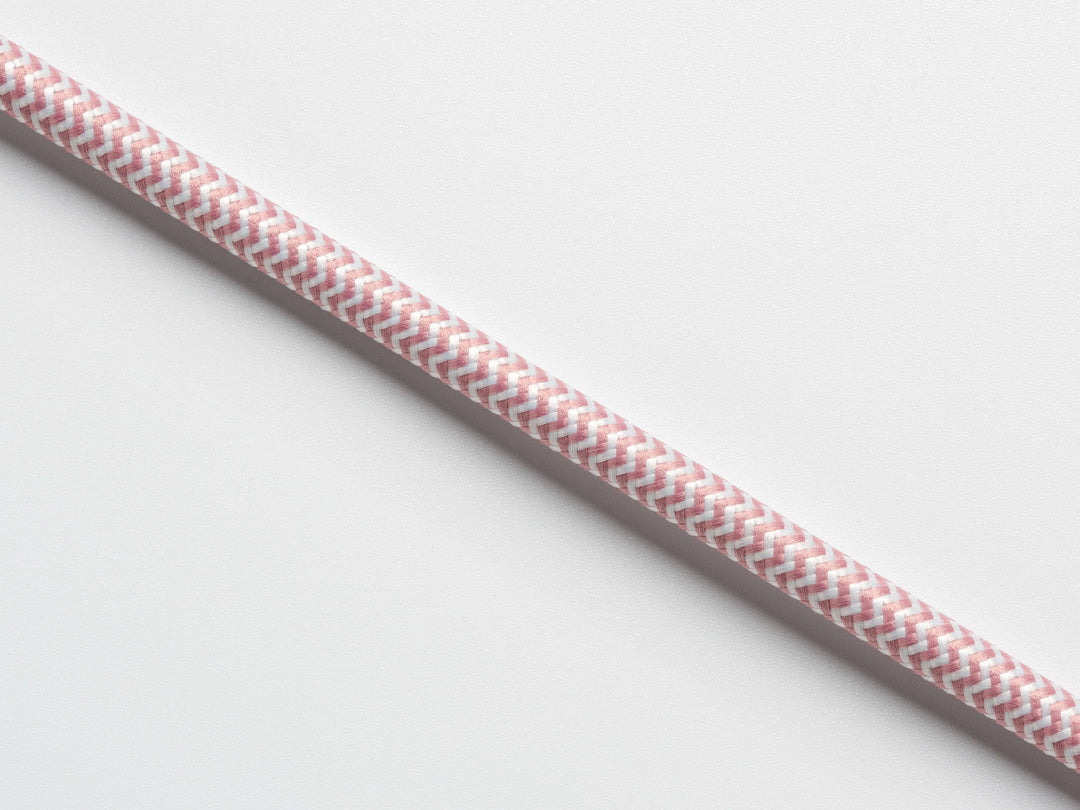 Pink Fabric Extension Lead