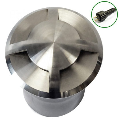 QuadMarka - 12v 4 Way In Ground / Step Light - 316 Stainless Steel