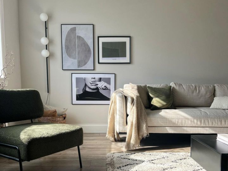 Charcoal Grey Bar Opal Ball Wall Light