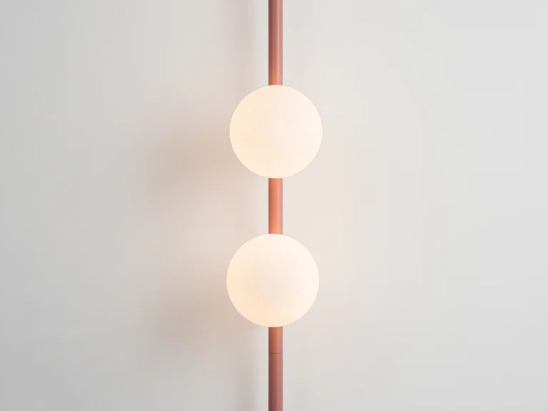 Pink Bar Opal Ball Wall Light