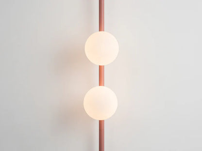 Pink Bar Opal Ball Wall Light