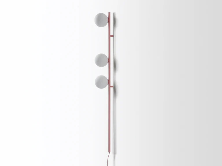Pink Bar Opal Ball Wall Light