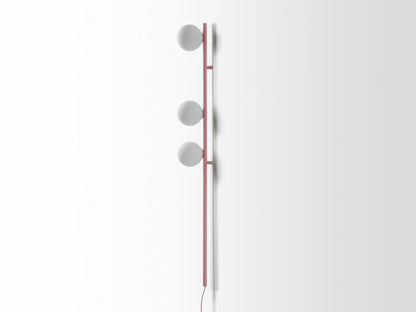 Pink Bar Opal Ball Wall Light