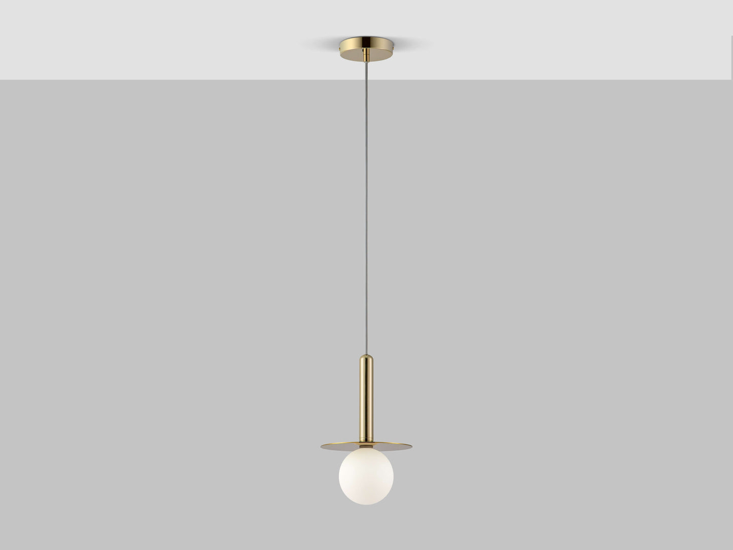Brass Plate Pendant Light