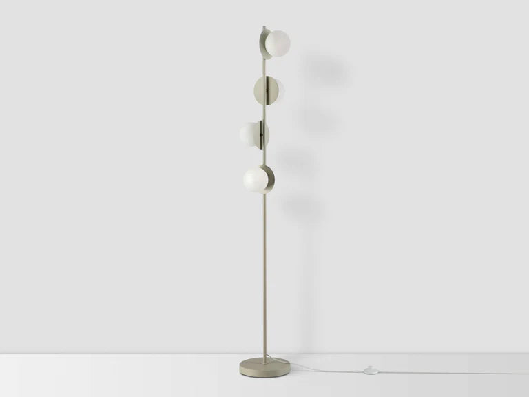 Sand Opal Disk Floor Lamp