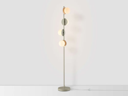 Sand Opal Disk Floor Lamp