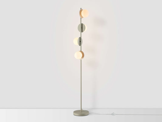 Sand Opal Disk Floor Lamp