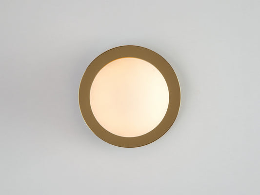Brass Opal Disk Wall Light