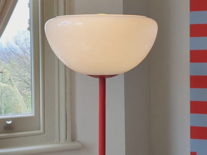 Jam Red Glass Bowl Floor Lamp